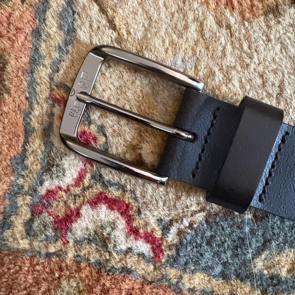 Black Leather Levi Belt